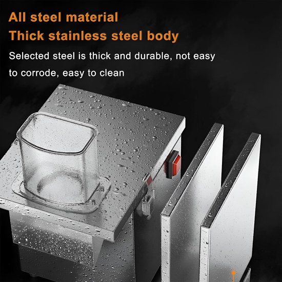 Elektrische Groentesnijder - Groentehakkersnijder - Snel Groenten Snijden - Krachtige 250W Motor - 23x36x28 cm - Zilver — afbeelding 4