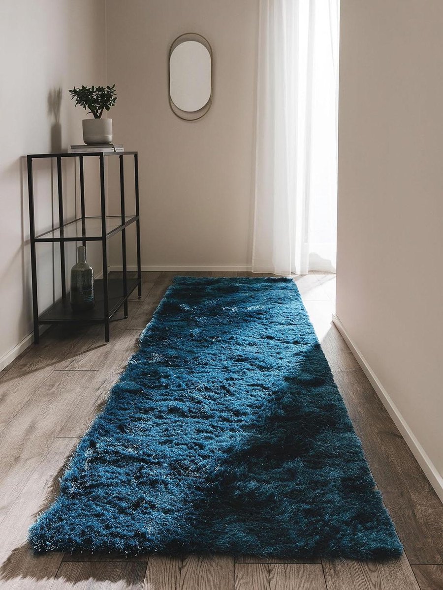 Hoogpolig Tapijt - Loper Vloerkleed - Woonkamer Aankleden - Geschikt voor vloerverwarming 