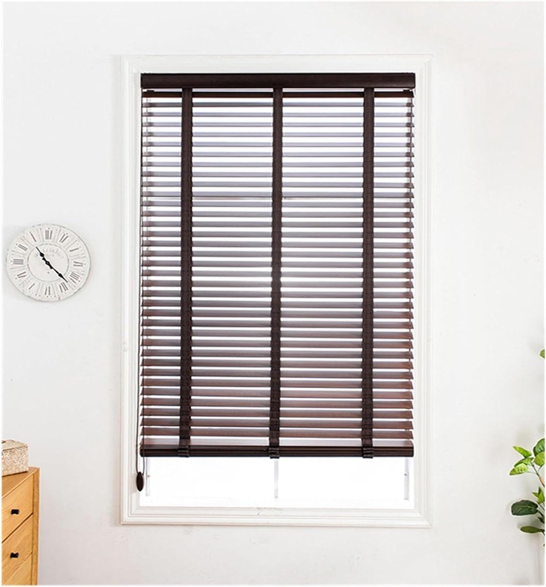 Houten Jaloezieën - Houten Raambekleding - Lichtregulering - 50 mm Lamellen - 60x200cm - Z