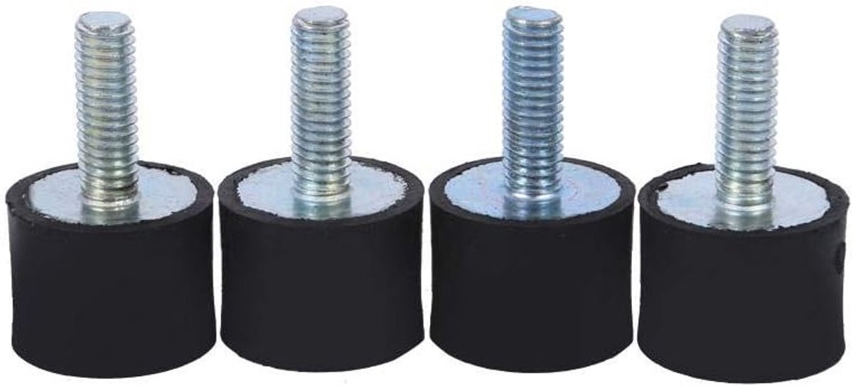 Rubber schokdempers en trillingsisolatoren voor auto's en boten - 4 stuks M8 M6 anti-vibratie silent blocks