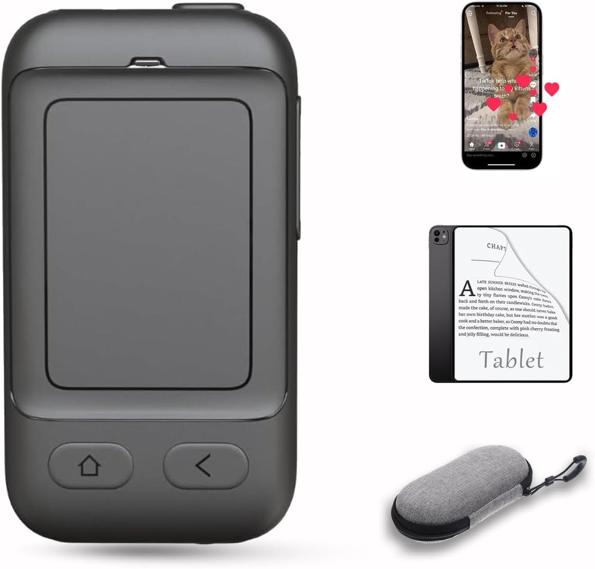 Bluetooth Telefoon Afstandsbediening met Touchpad - Mini Muis & Paginaomdraaier - Geschikt voor TikTok, Kindle App, iPhone, iPad en Android