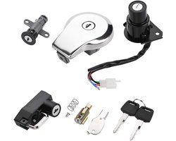 Motorcycle Ignition - Nikou - Motorcycle Ignition Switch - Fuel Gas Cap - Seat Lock Keys - Yamaha Virago XV535 - XV250 - XV125 - Accessoires voor motorfietsen - Vervangingsonderdelen