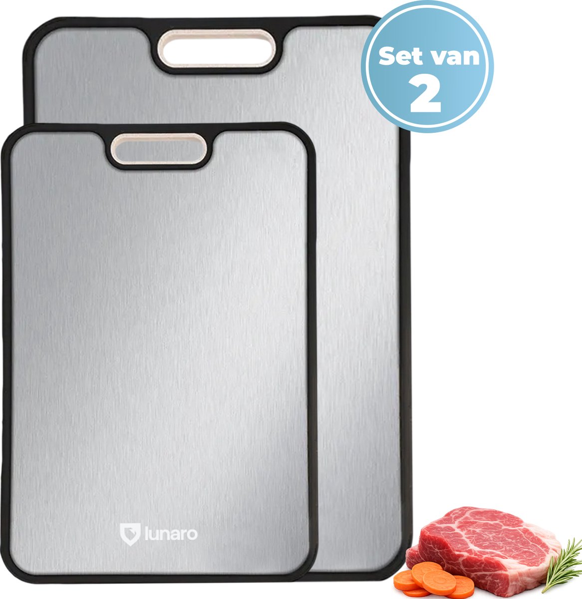 Titanium snijplank voor keuken, snijplank dubbelzijdige food grade