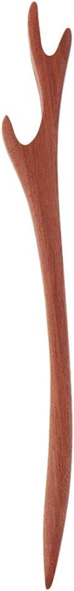 Haarspeld - Haarstick Etnisch - Kapsels Maken - Handgemaakt Sandelhout - 18 cm - Bruin