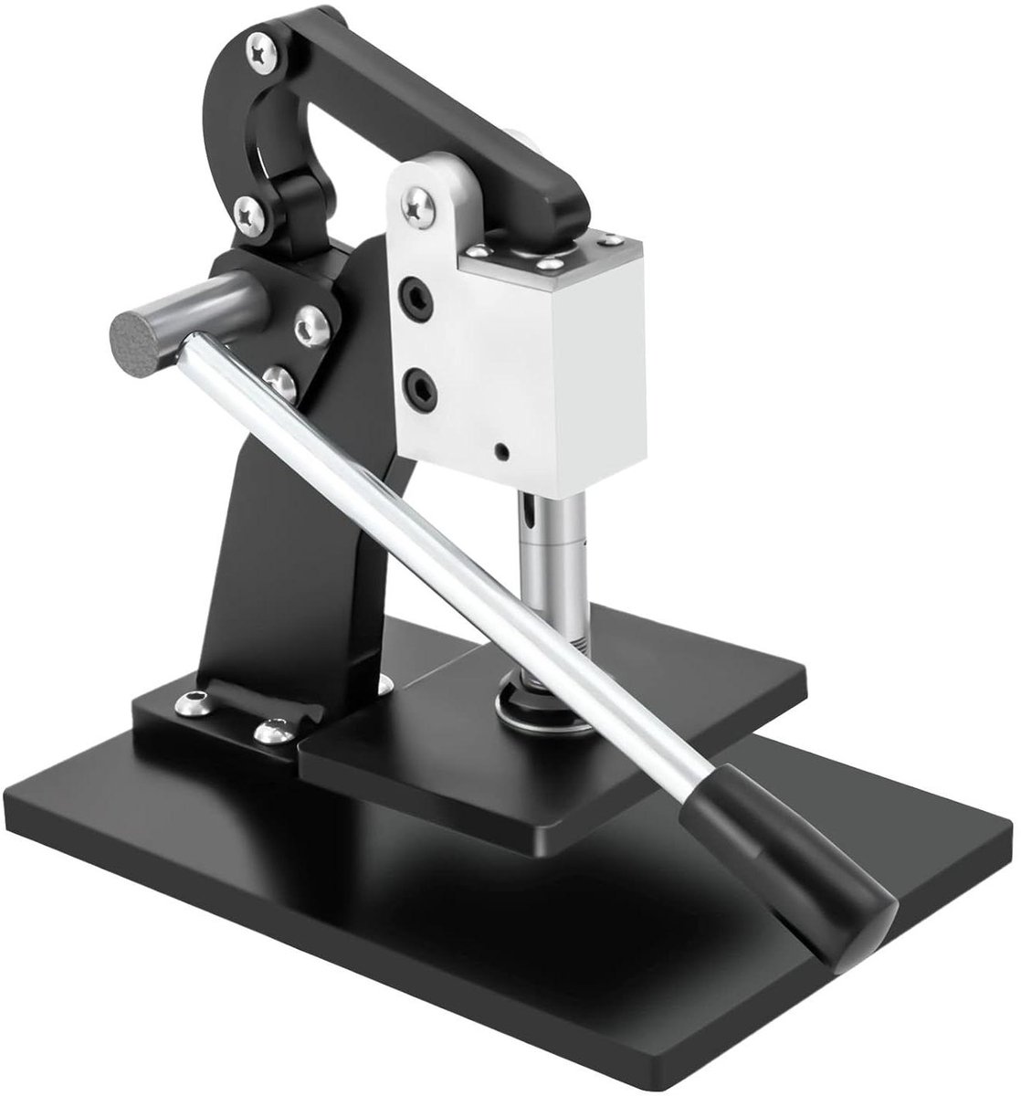 Handmatige Leder Snijmachine - Stansmachine Hobby - Doe-het-zelf Knutselen - Grote Druk Kracht - 13 x 9 cm - Zwart