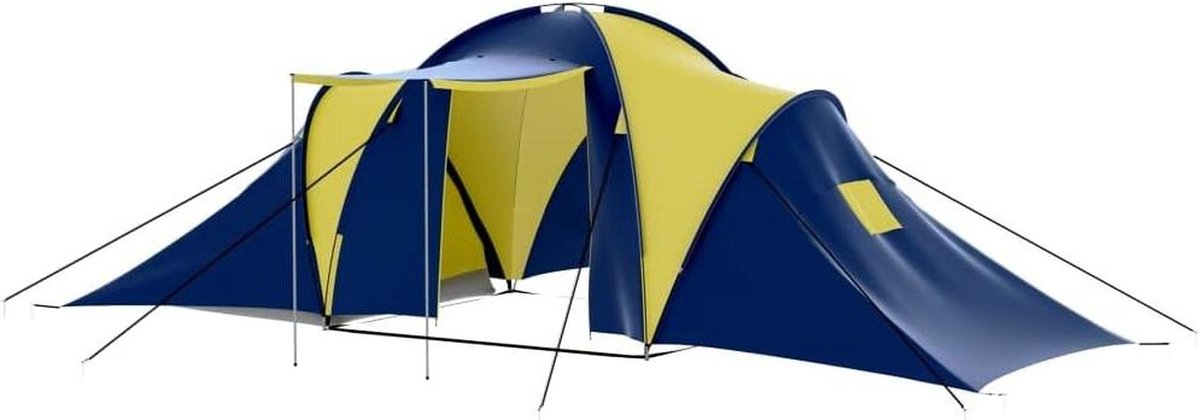 Familietent 9 Personen - Kampeertent Outdoor - Kamperen en Recreatie - 3 Cabines Muggennet - 570 x 385 cm