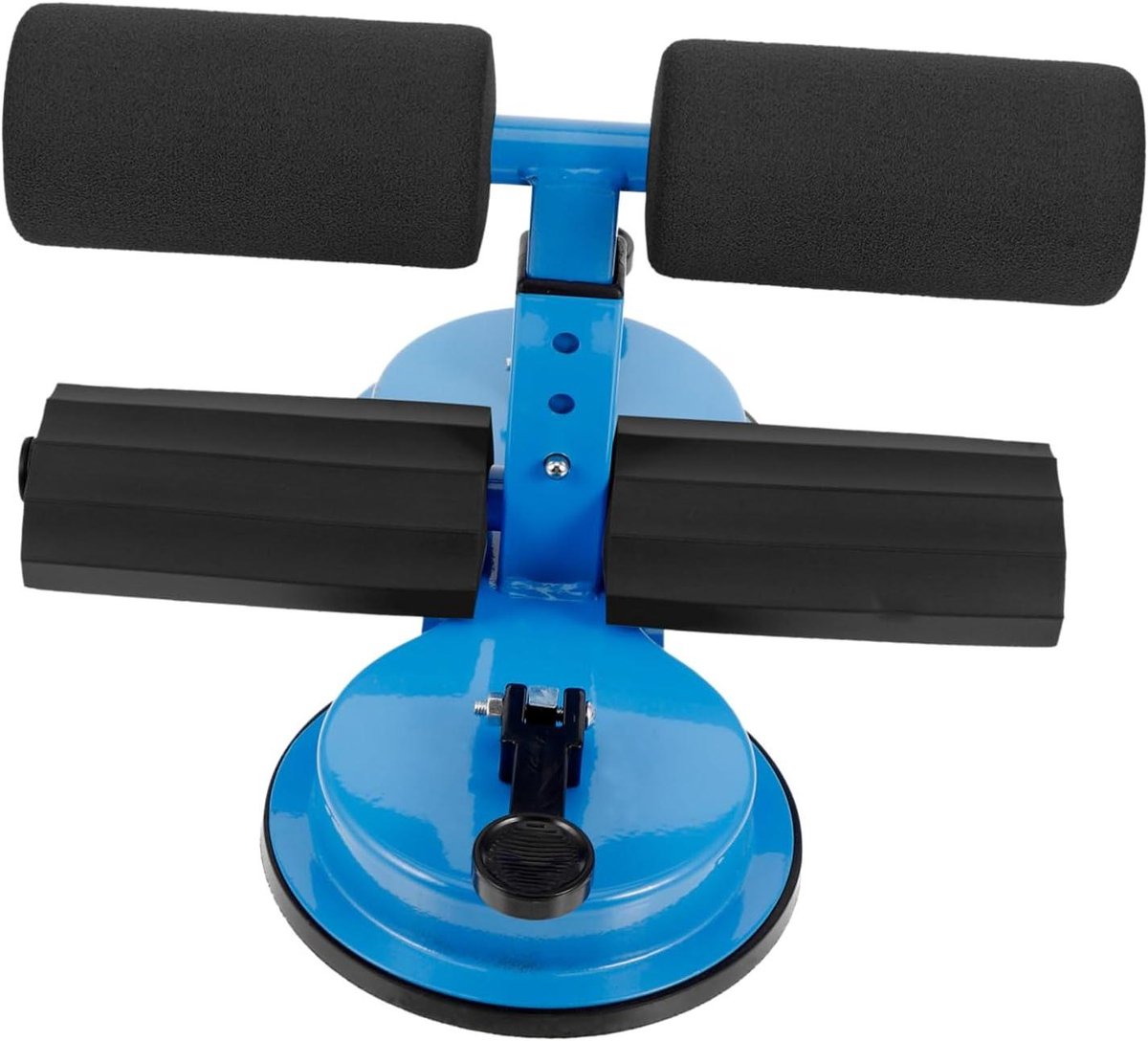 Sit Up Bar - Buikspier Trainer - Thuistraining Buikspieren - Sterke Zuignappen - 899 Gram - Blauw
