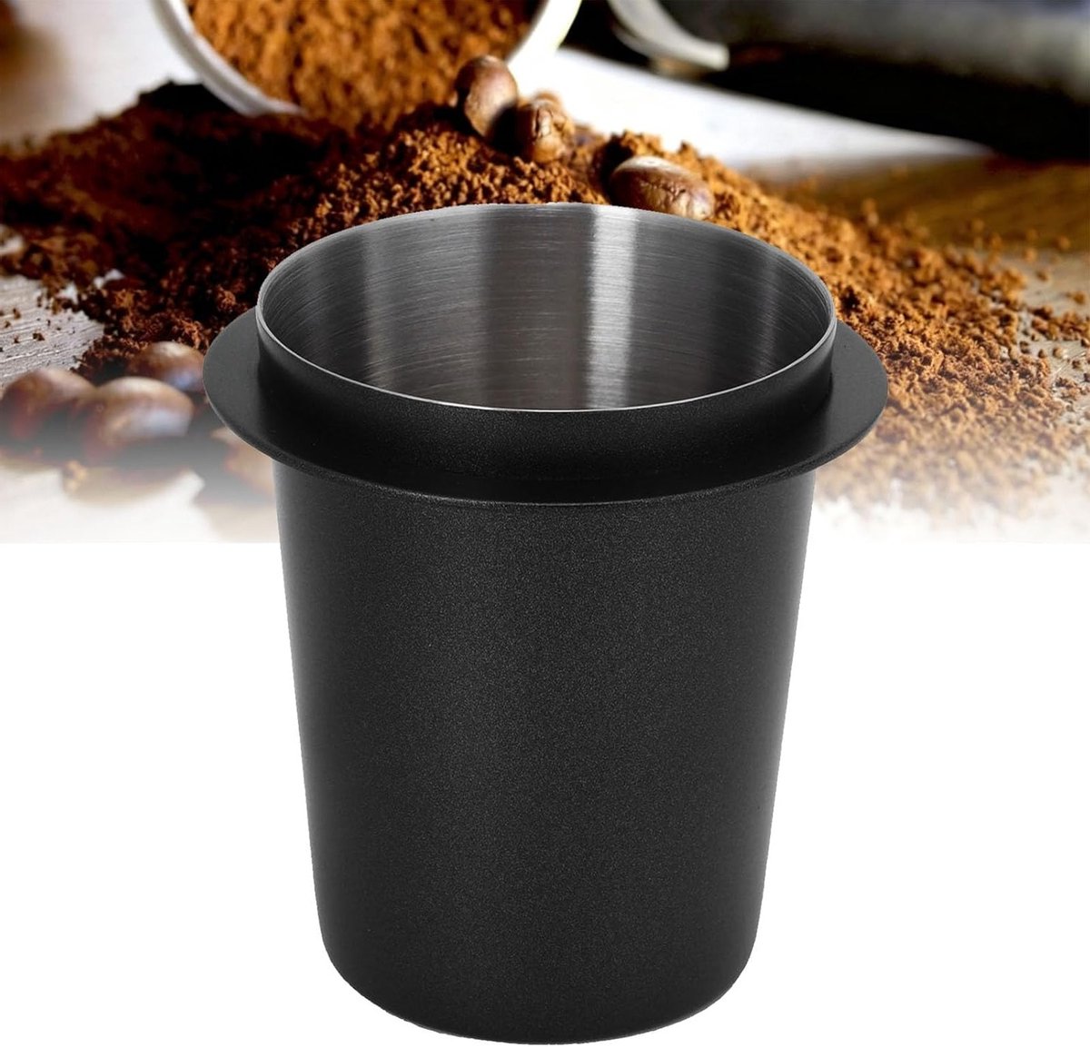 Koffiefilterhouder met RVS Handvat voor Koffiemachine - Perfect voor Koffiepoeder en Dispenser (58mm)