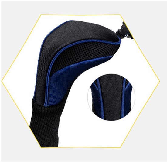 Cosensi - Dailygoods - Dailygoody - Golf Club Covers - Beschermende Mouw - Blauw - Hoofd Protectors - Geschikt voor Golfclubs - 3 Stuks van Cosensi — afbeelding 5
