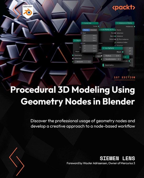 Procedural 3D Modeling Using Geometry Nodes in Blender - cover
