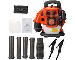 Gasoline Backpack Leaf Snow Blower 52CC, 2-stroke Powerful Air-Cooled Engine 1.25KW/1.7HP, 550CFM Garden Lawn Snow Dust Car Blower