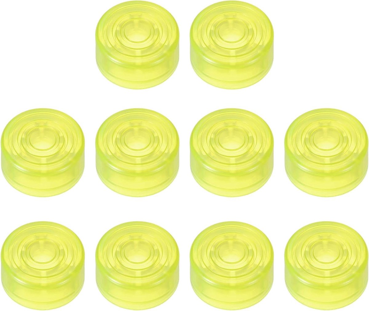 Voetschakelaar Afdekkappen - Pedaal Covers - Muziek Maken - Vergroot Aanraakoppervlak - 10mm Binnenmaat - Geel