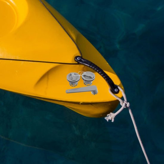 Opblaasbare Boot Ventiel - Reserve Onderdeel - Watersport Activiteiten - Snelle Luchtstroom - 2 Stuks - Lichtgrijs — afbeelding 5