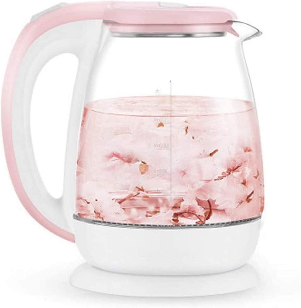 Elektrische Waterkoker - Glazen Theeketel - Snel Water Koken - Temperatuurregeling - 1.7 Liter - Zilver