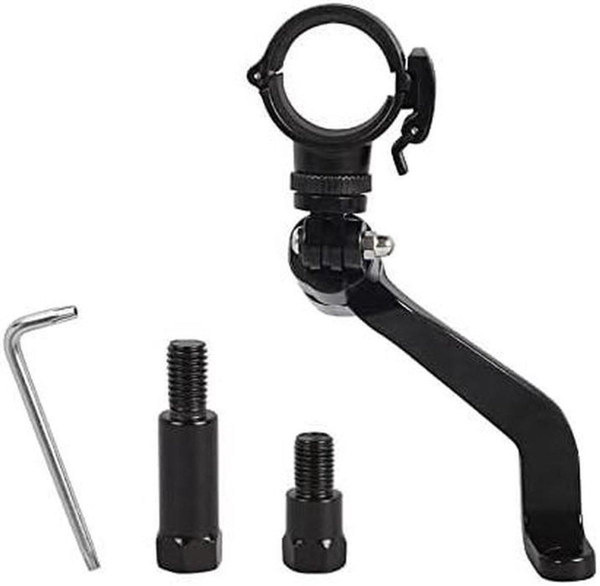 Camerahouder - Helmcamera houder - Motor Rit Opnemen - Stuur Montage - 200 Gram - Zwart