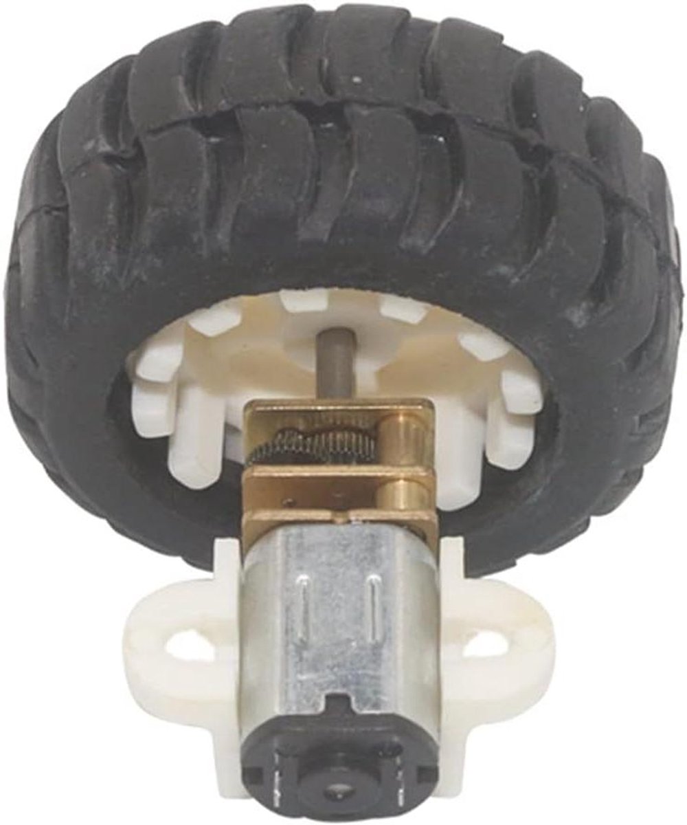 Elektrische kleine motor 3V 7.5RPM tot 1500RPM Micro Gear Motor met 42mm Wiel Kit for Hobby RC Voertuig Toy Car Intelligente Elektrische Auto Robot Motor (Speed(RPM) : 20 rpm, Voltage(V) : 3v DC)