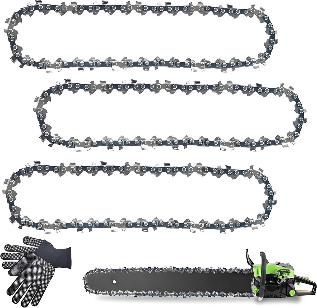Zagenkettingen 35 cm 3/8 inch LP 1.3 mm 52 aandrijflinks voor kettingzagen en tuinmachines