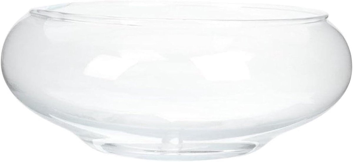 Glazen Kom - Bloemenvaas Hydrocultuur - Decoratief Gebruik - Elegante Heldere Uitstraling - 15x15x6 cm - Helder