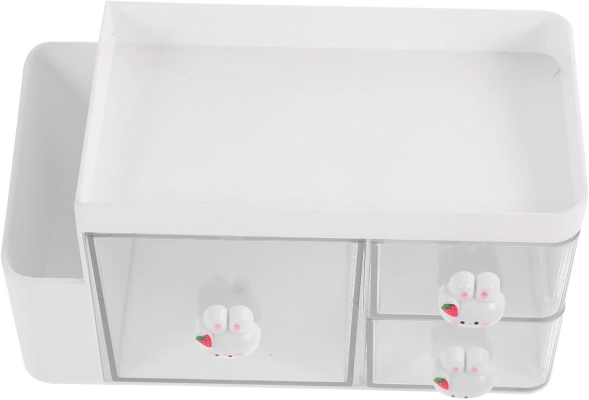 Bureau Organizer - Opbergdoos Bureau - Bureau Opruimen - Met Lades - 19x10x9.5cm - Wit
