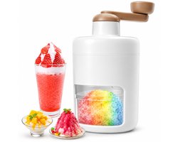 BOTC Slushy Maker - Ice Crusher - Ice Shaver - Ijsvergruizer - Schaafijs Maker - Handmatig - Wit