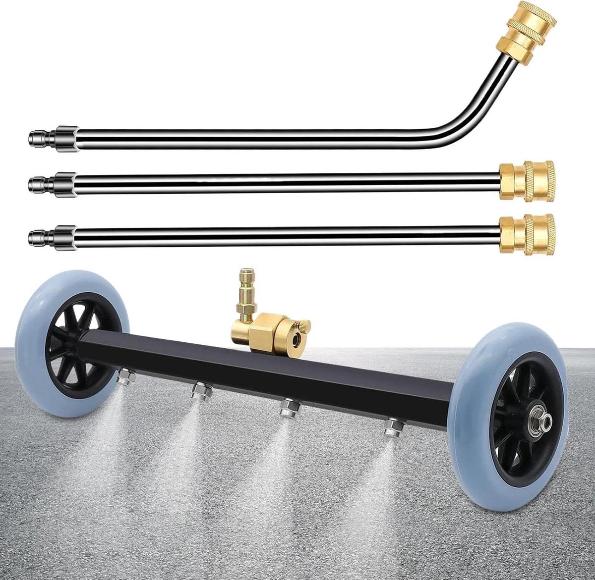 Onderstelreiniger - 40 Cm Onderstel Auto Was Waterbezem,Krachtige Sprinklerinstallatie Voor Truckreiniging Werkplaats Buiten Voertuig Garage Wassen -