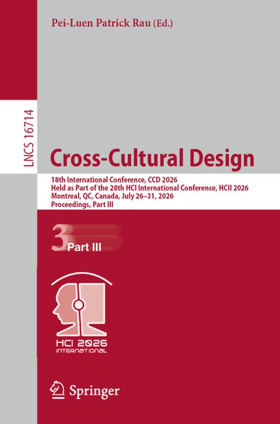 Lecture Notes in Computer Science16714- Cross-Cultural Desig ... - cover