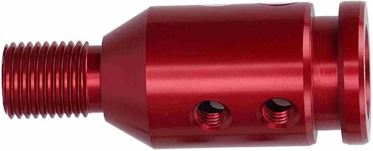 Schakelpook Adapter - Pookknop Verloop - Auto Interieur - Universele Pasvorm - 12x125 mm - Rood