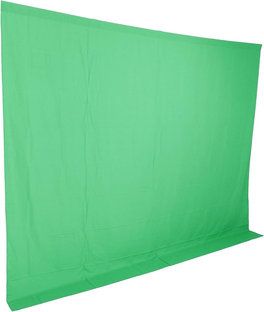 Groen Scherm - Chromakey Doek - Video Opnames - Ondoorzichtig Materiaal - 3 x 2.5 m - Groen