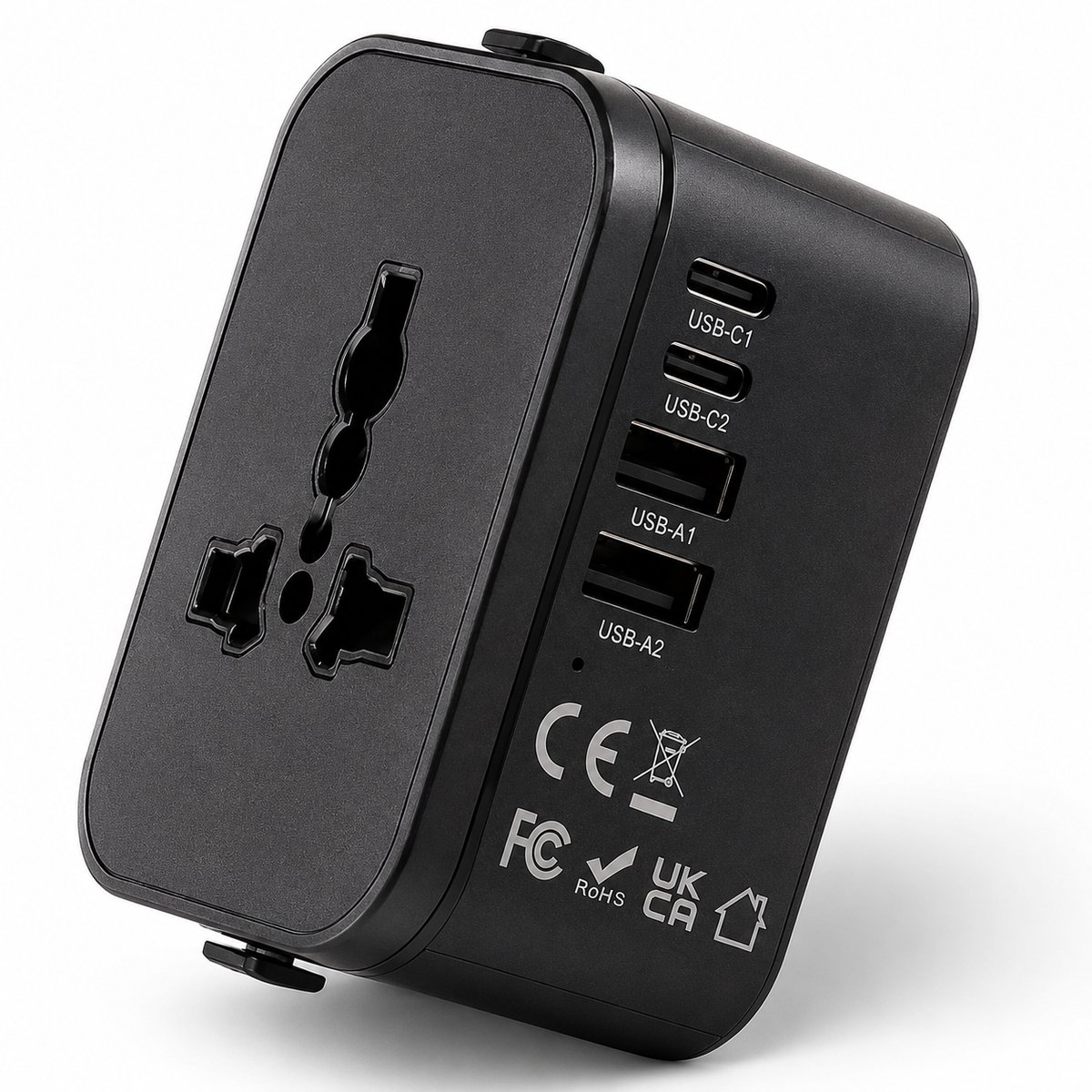 Skoov Universele wereldstekker - Internationale reisstekker universeel - Voor UK, Usa, Zuid Amerika, Thailand, Engeland, Italië, Zuid Afrika, Curacao - Type G - Stekker - Travel adapter