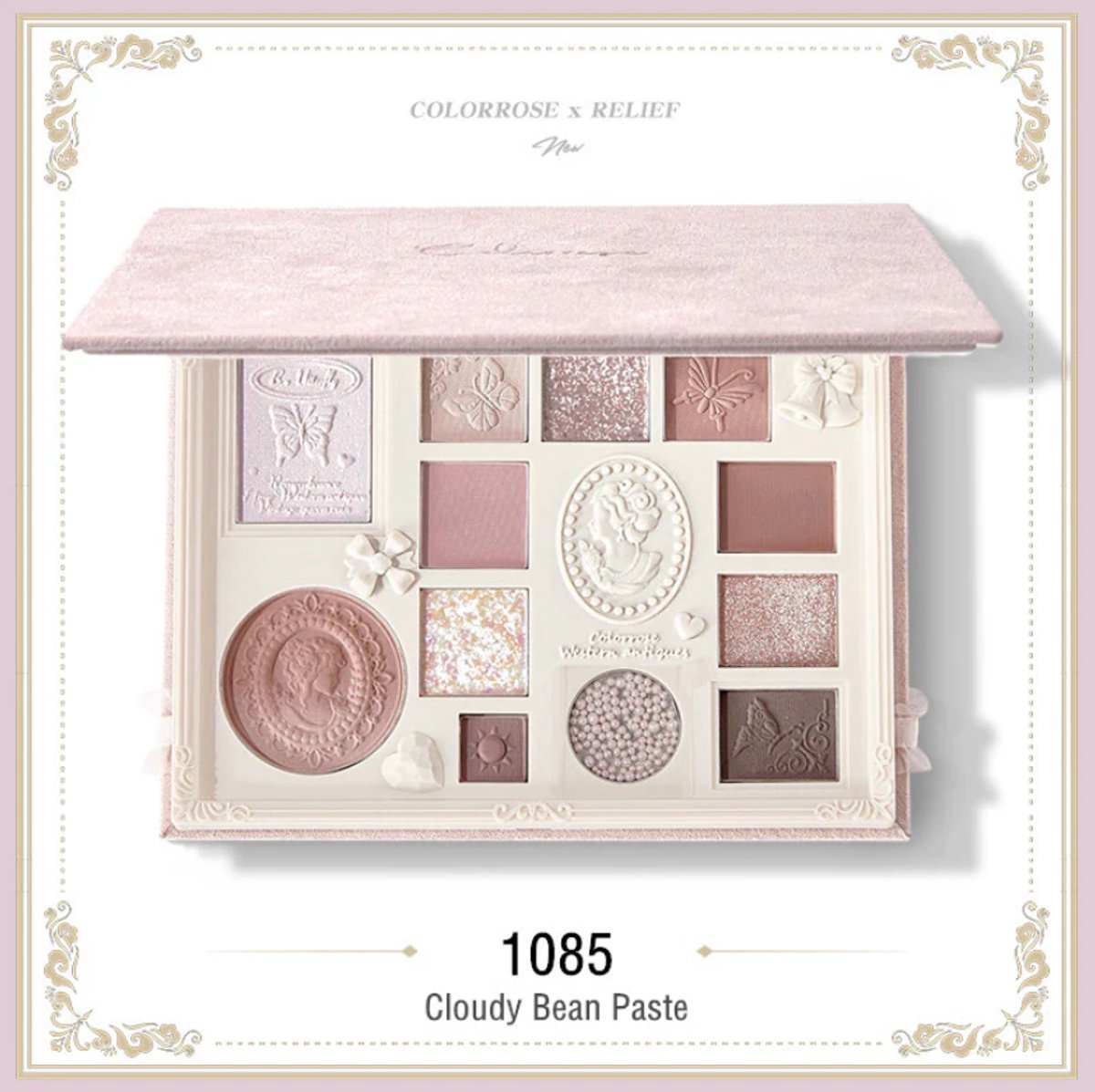 COLORROSE Antiek colorrose-palet Cloudy bean Paste Palette CR 1085