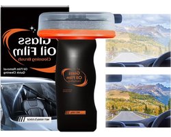 Auto Glass Oil Film Remover - Anti-Regen Anti-Fog Emulsie Coating - Auto Oliefilm Reinigingsborstel - Voor Automotive Achterspiegels Verwijdert Vlekken, Verbetert Helderheid, Veilig Rijden