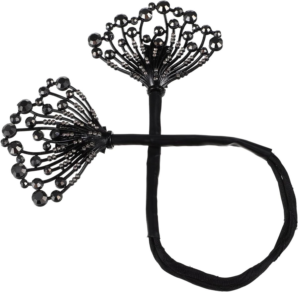Haar Bun Maker - Haar Accessoire - Stijlvolle Kapsels - Herbruikbaar Tool - 38 x 6.9 cm - Zwart