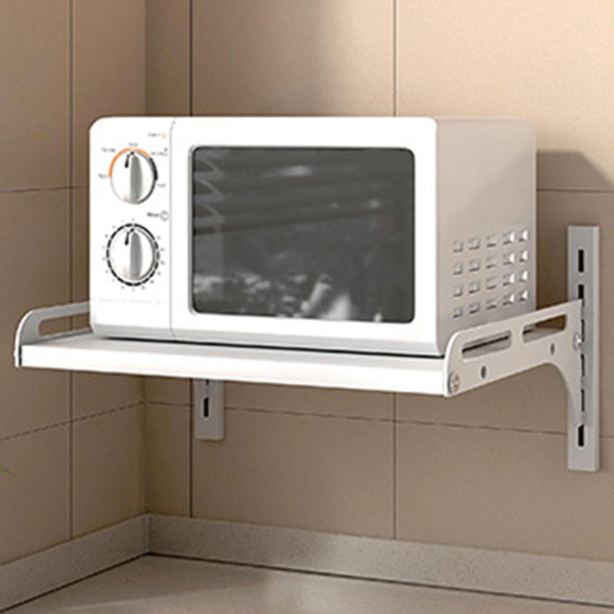 Magnetron Plank - Wandrek Keuken - Keuken Opslag - Verhoogde Raling - 39 cm - Wit