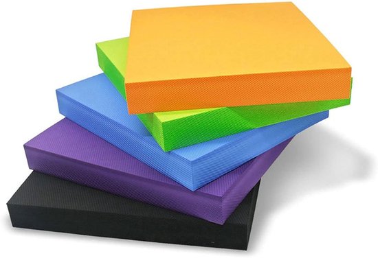Yogamat - Balansmat - Thuis sporten - Antislip oppervlak - M - Oranje van Yogamat — afbeelding 4