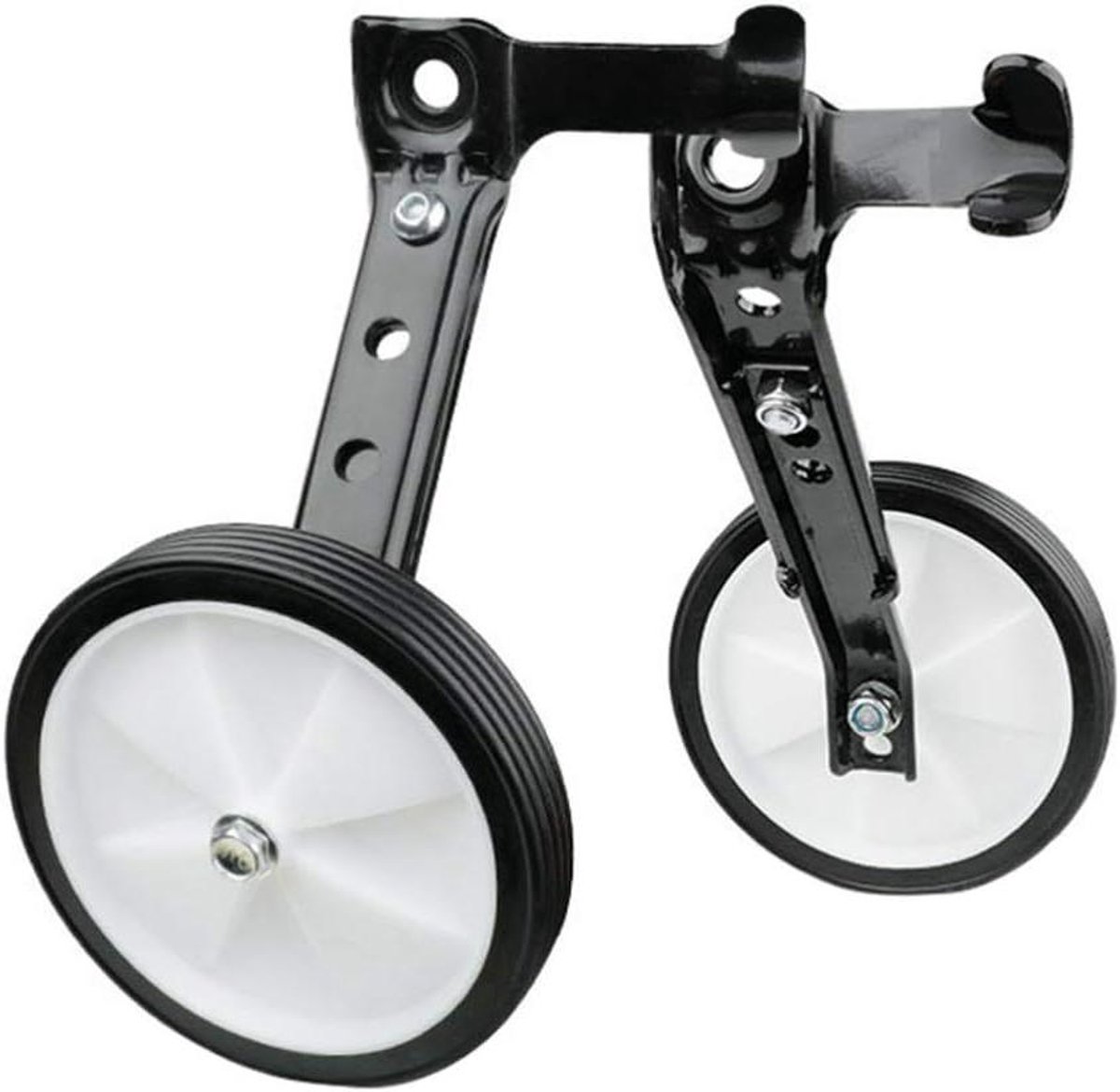 Fiets Trainingswielen - Steunwielen Kinderfiets - Veilig Leren Fietsen - Verstelbare Stabiliteit - 16-24 Inch - Zwart