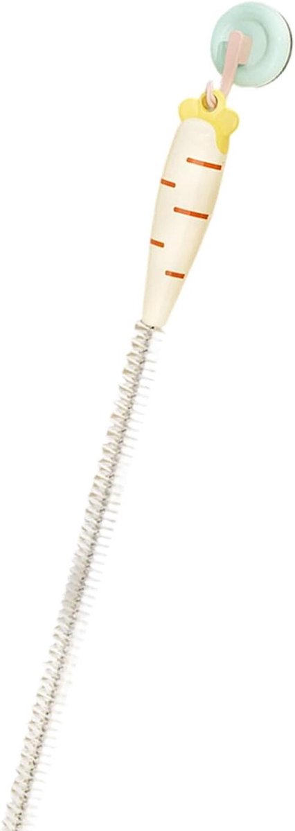 Afvoerborstel Wortel - Gootsteenreiniger - Afvoer Ontstoppen - Verlengde ABS-staaf - 75 cm - Oranje
