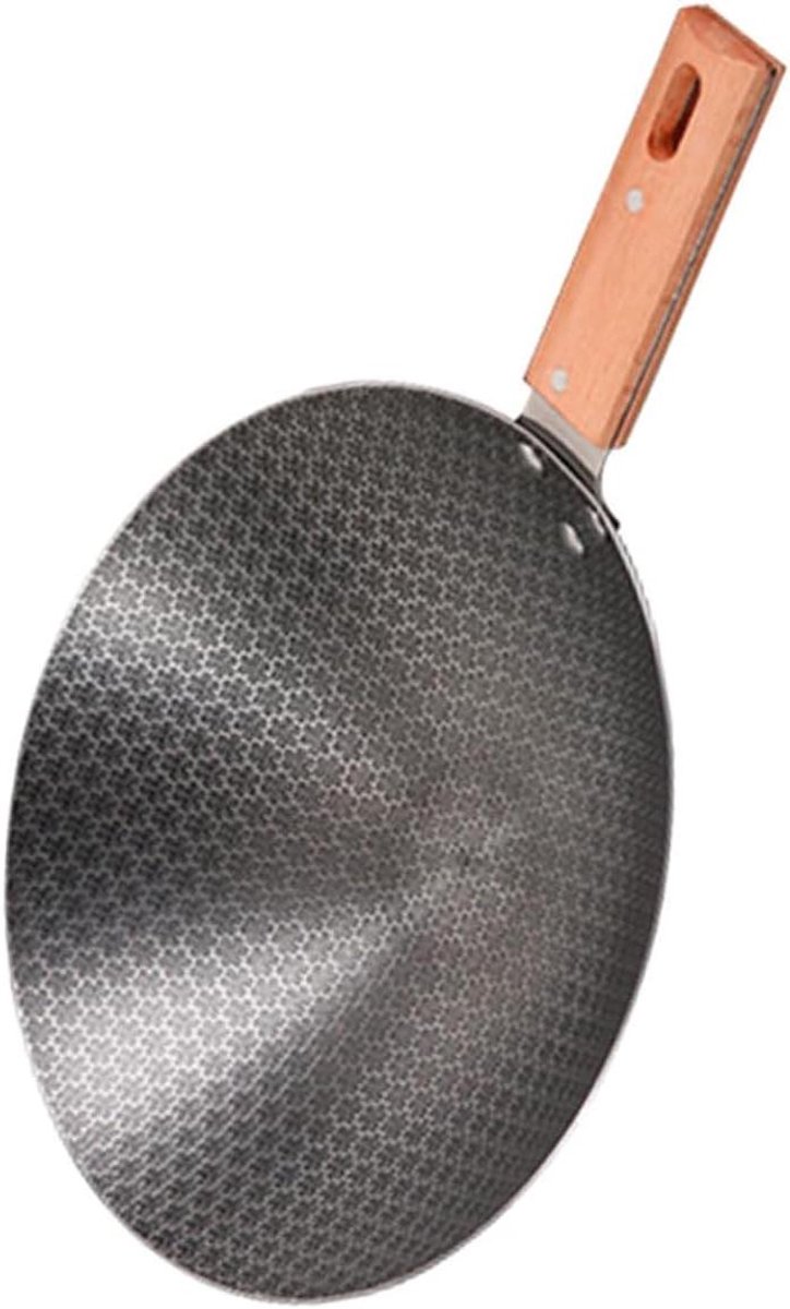 Outdoor Wok - Koekenpan Stoofpan - Buiten Koken - Multifunctioneel Ontwerp - 39.5 cm - Grijs