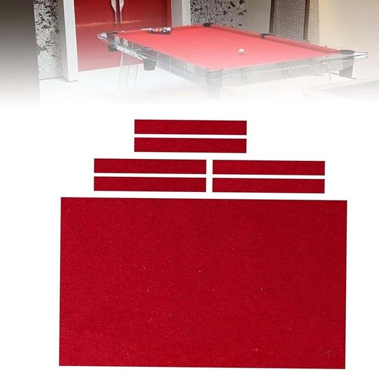 Biljartdoek Pooltafel - Tafelkleed Vilt - Spelverbetering Thuis - Duurzaam Nylon Fiber - 7/8/9 Voet Tafels - Groen — afbeelding 5
