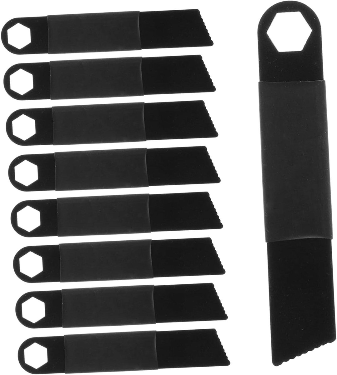 Vuurstarter Set - Nood Starter - Outdoor Activiteiten - Roestvrij Staal - 10 Stuks - Zwart
