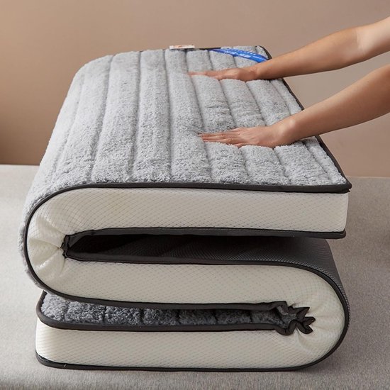 Opvouwbare Matras - Japanse Mat - Kamperen - Diamant Patroon - Volledige Maat - Blauw — afbeelding 2