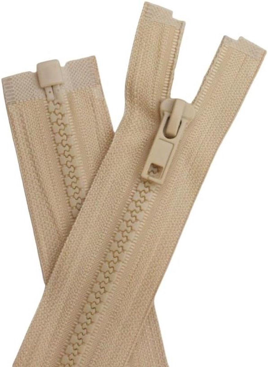 Ritssluiting Set - Naai Ritsen - Kleding Repareren - Deelbaar Ontwerp - 65 cm - Beige