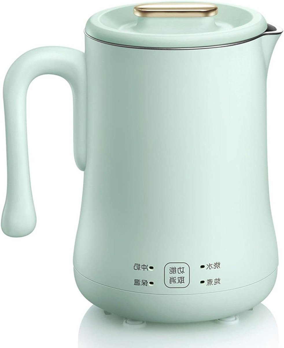 Draagbare waterkoker - Mini waterkoker - Thuis en reizen - Snel kokend vermogen - 06 liter - Groen