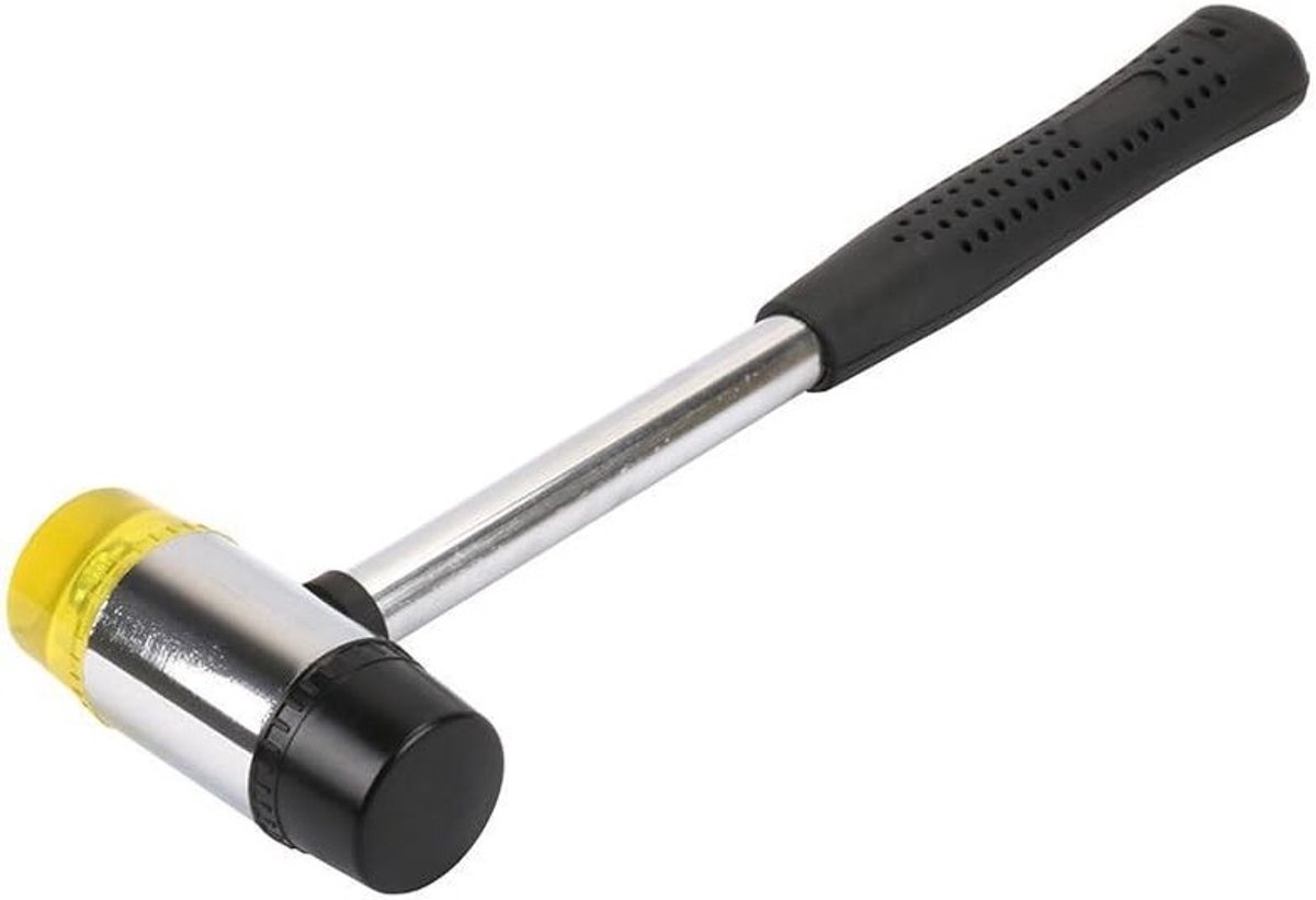 Dubbele Hoofd Rubber Hamer van 9 Inch voor Sieradenmaken, Glazuren en Vloerinstallatie - Handgereedschap voor Reparaties en Klussen
