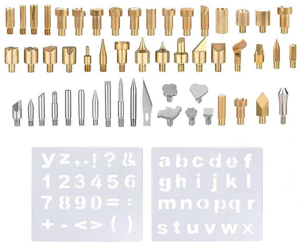 Cosensi - Dailygoody - Hout Embossing Kit - Carving Tool Set - 55 Delen - Graveren Gereedschap - Brandstempel Set - Voor Ambachtslieden - Inclusief Accessoires