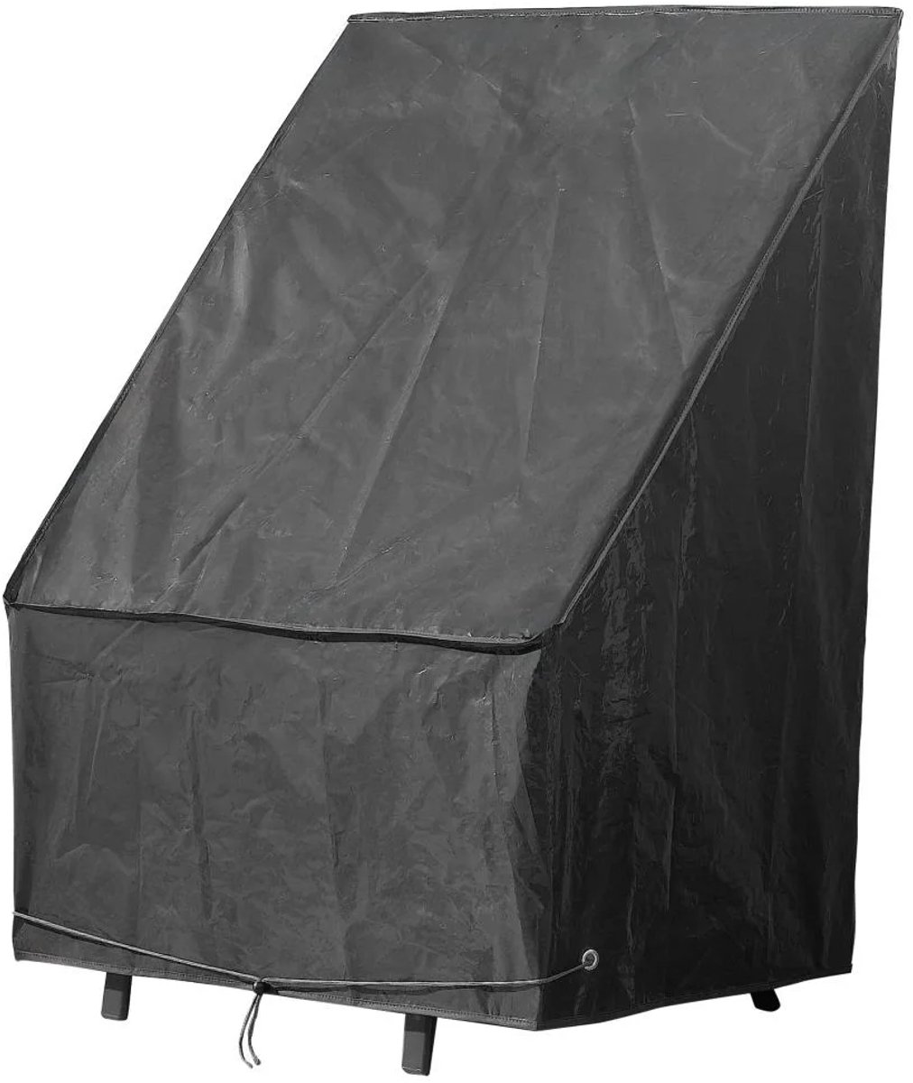 livarno Home Stoelenhoes - Tuinmeubelhoes - Stapelstoelen hoes - 62 x 90 x 118 cm zwart