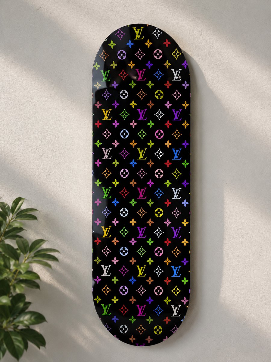 LV Skateboard wanddecoratie 24x75cm