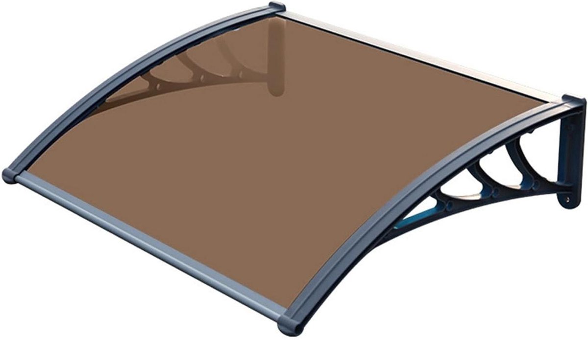 Weerbestendige Luifel - Buitenbescherming - Bescherming tegen weer - Duurzaam polycarbonaat - 100 x 100 cm - Transparant