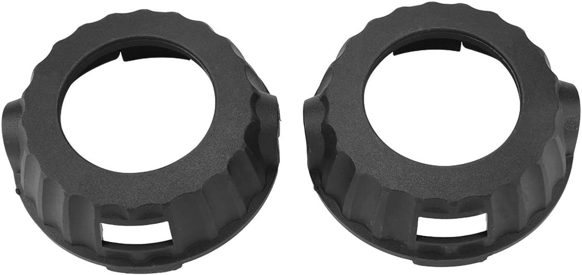 Trimmer Kopdeksel - Vervangende Dop - Tuinonderhoud - Stevig ABS Materiaal - 2 Stuks - Zwart