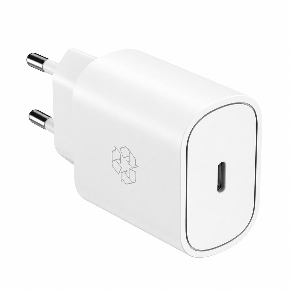 Ëssentials by Upström USB-C Oplader 25W – Snellader met PD & PPS – Geschikt voor iPhone, Samsung & Android – 100% Gerecycled Plastic
