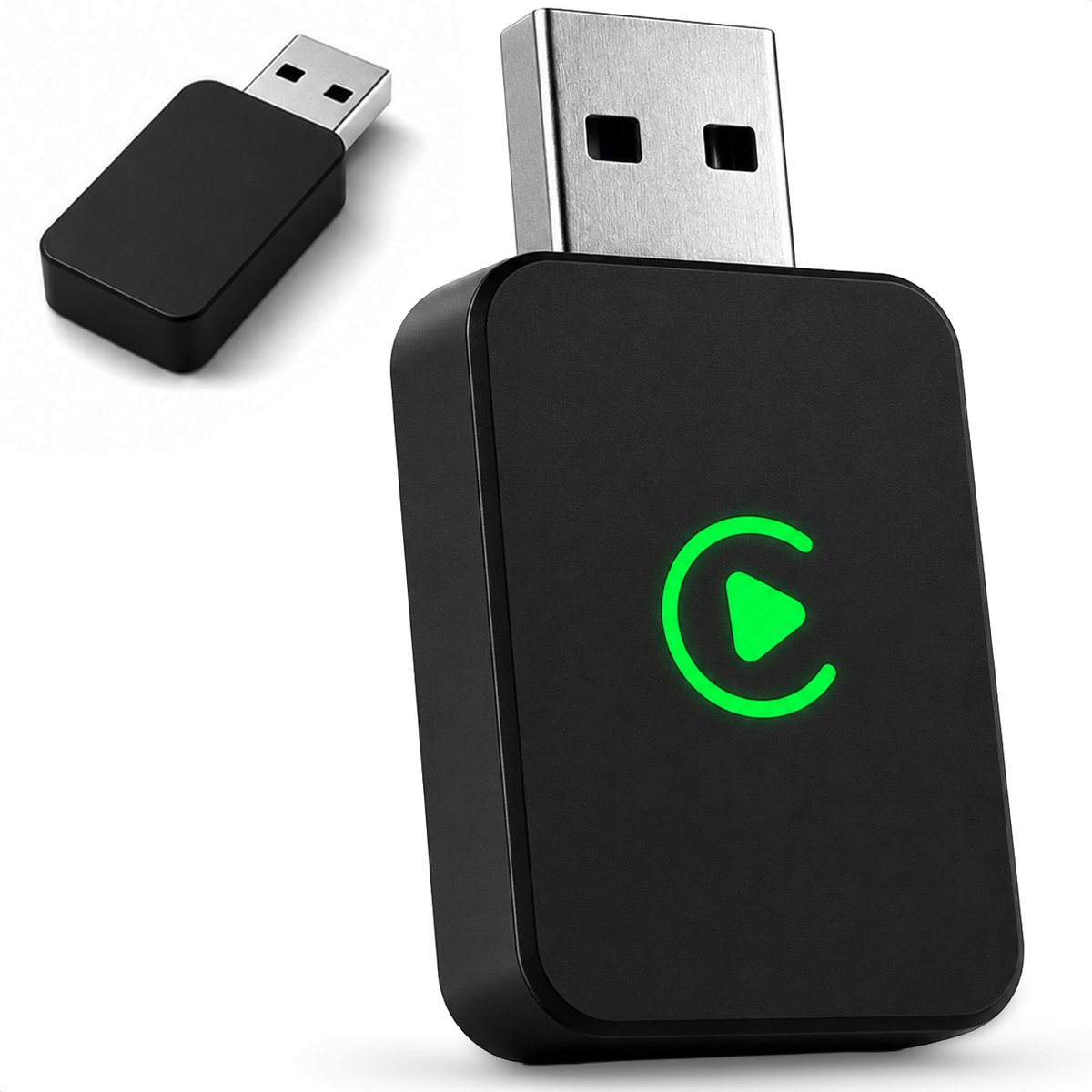 Draadloze CarPlay & android dongle - Auto - Bluetooth - Draadloos - Wireless - Receiver - Compact - incl USB-C - Skoov